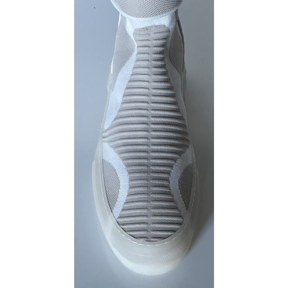 NIB $850 Burberry Men\'s Vanilla Beige High-top Sneakers 12 US (45 Eu) 8052334 IT main image 7
